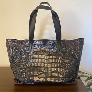 Vince Croc embossed Tote